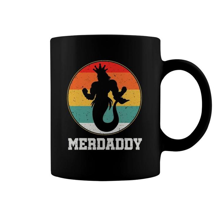 Merdaddy Security Merman Mermaid Daddy Fish Father's Day Coffee Mug