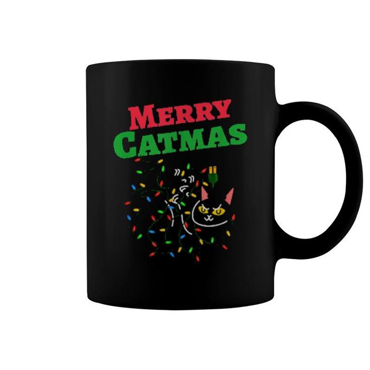 Merry Catmas Xmas Cat Christmas  Coffee Mug