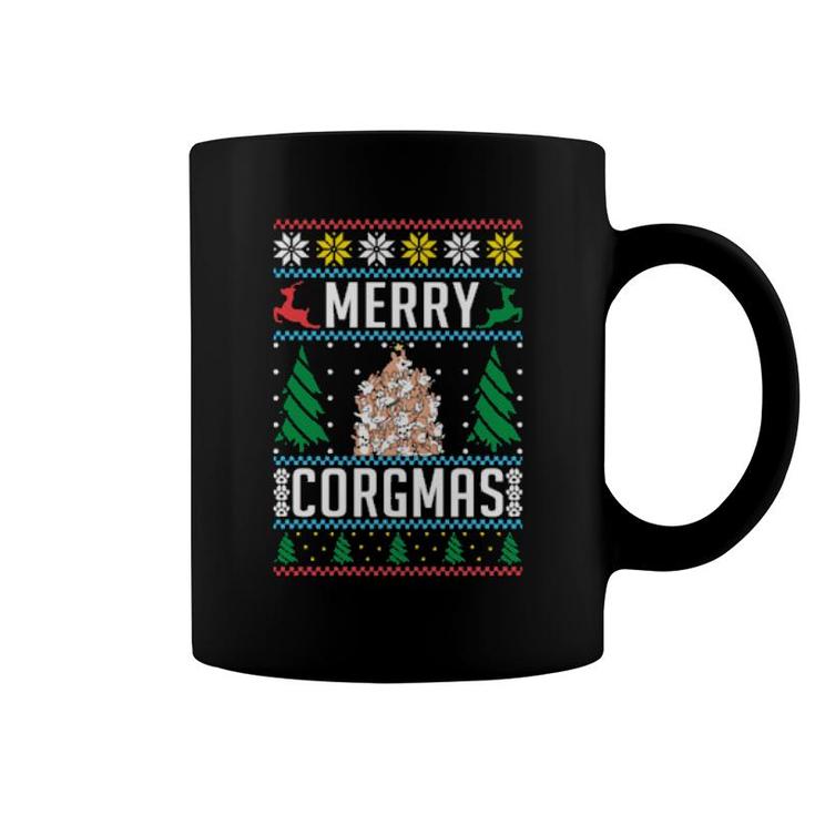Merry Corgmas Corgi Dog Christmas Coffee Mug