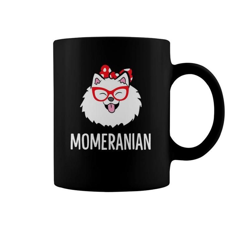 Momeranian Funny Pomeranian Mom Cute Pet Pomeranian Coffee Mug
