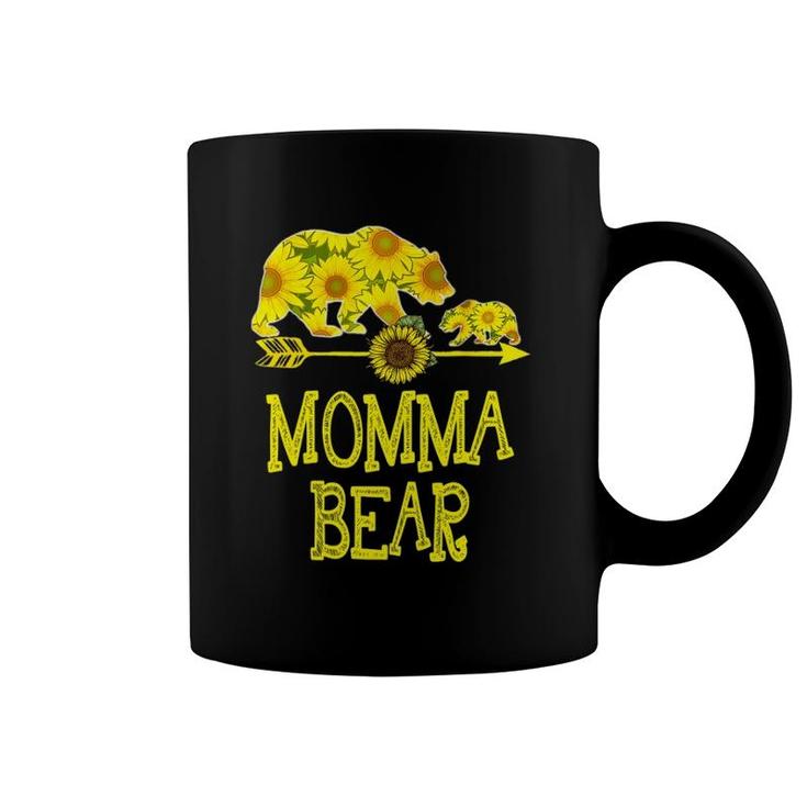 Momma Bear Sunflower Matching Family Mother Father Coffee Mug