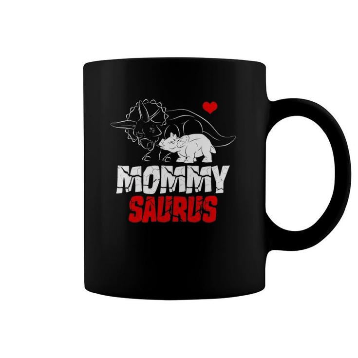 Mommysaurus Triceratops Types Of Dinosaur Mama Mother's Day Coffee Mug