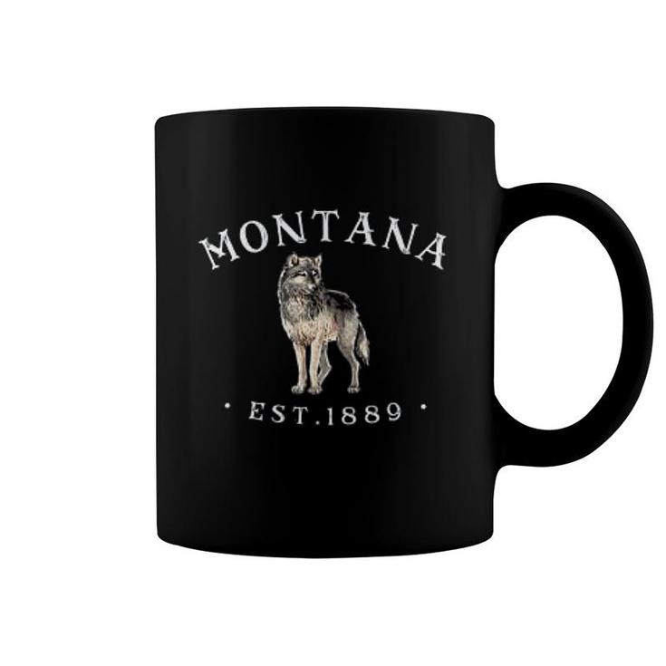 Montana  For Men Women Montana Wolf Coffee Mug