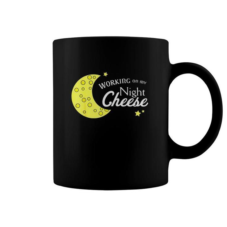 Moon Working On My Night Cheese Coffee Mug