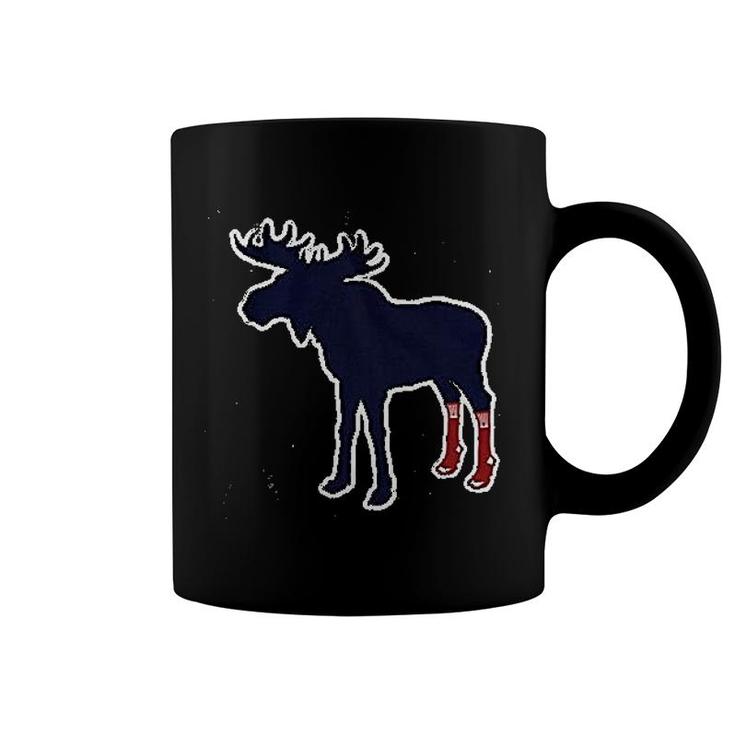 Moose With Socks Boston Coffee Mug