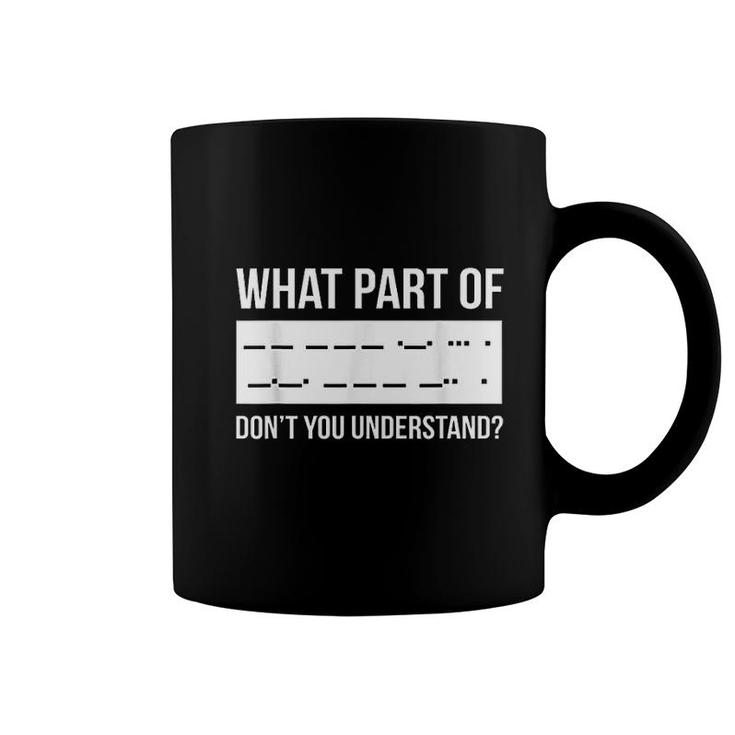 Morse Code Shortwave Coffee Mug