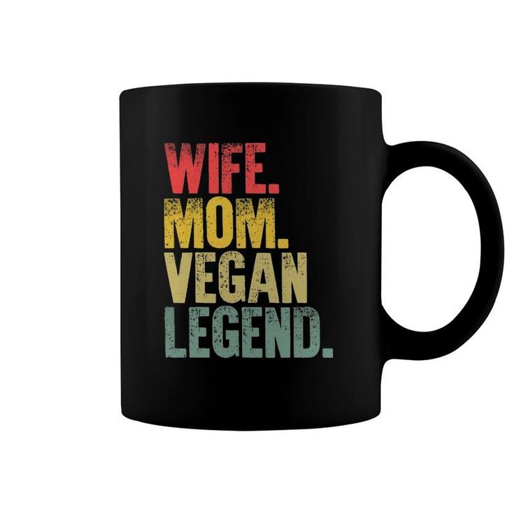 Mother Women Funny Gift Wife Mom Vegan Legend Coffee Mug