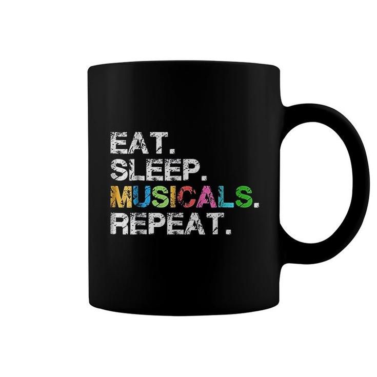 Musicals Gift Eat Sleep Musicals Repeat Coffee Mug