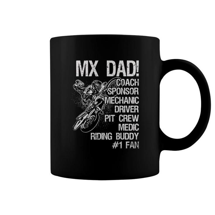 Mx Dad Coach Sponsor Mechanic Driver Pit Crew Medic Ridding Buddy Coffee Mug