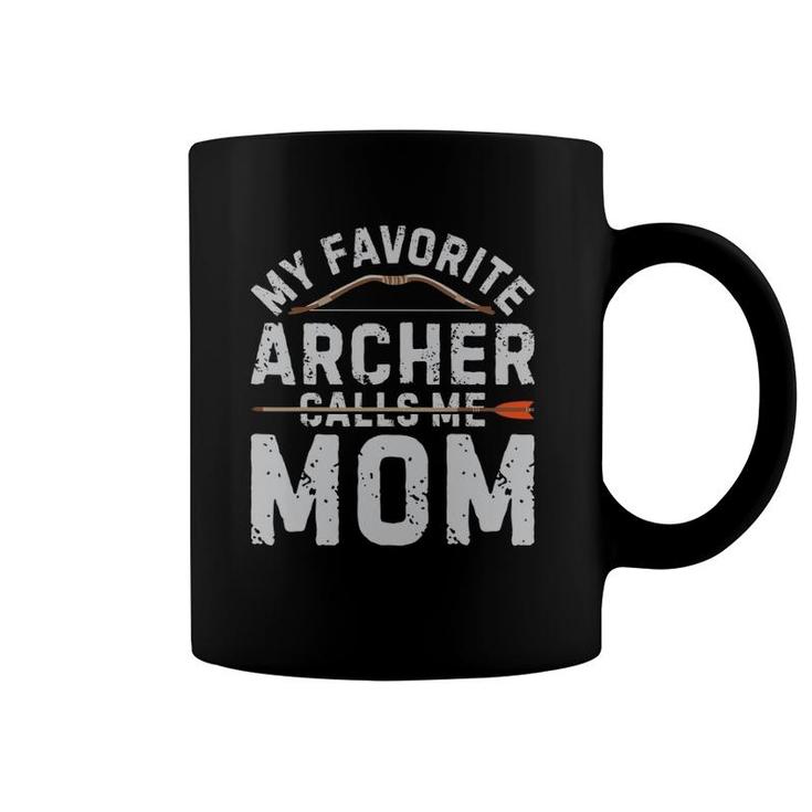 My Favorite Archer Calls Me Mom Funny Archery Mother's Day Coffee Mug