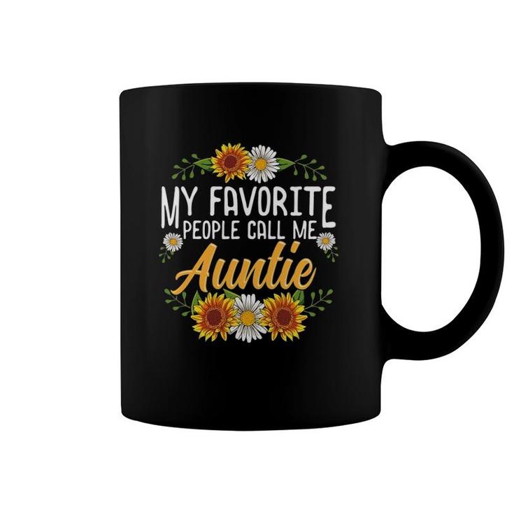 My Favorite People Call Me Auntie  Mothers Day Gifts Coffee Mug
