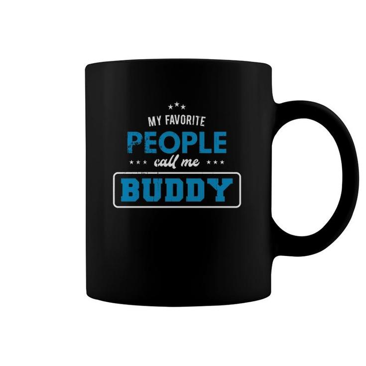My Favorite People Call Me Buddy Vintage Grandpa Pullover Coffee Mug