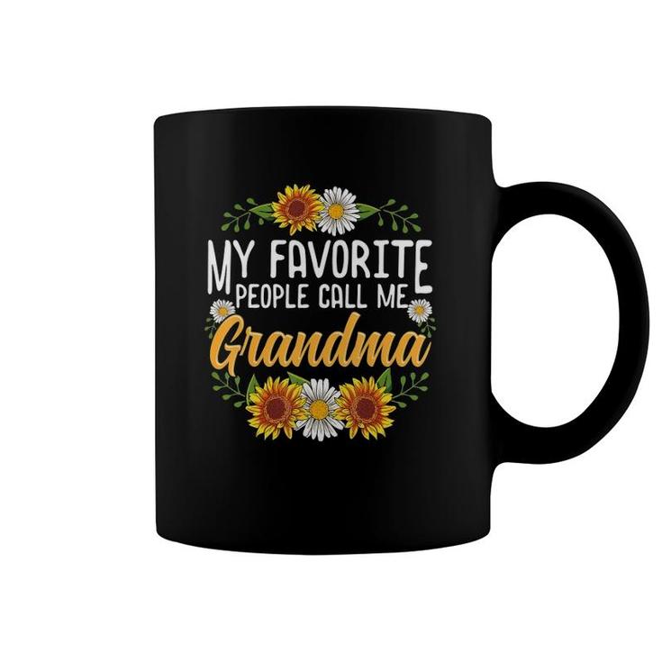 My Favorite People Call Me Grandma  Mother's Day Gifts Coffee Mug