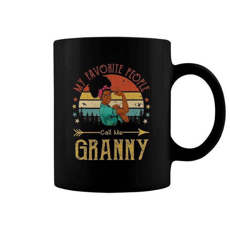 My Favorite People Call Me Granny Mother's Day Vintage Coffee Mug