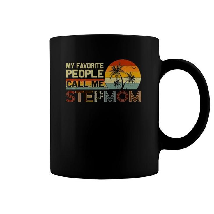 My Favorite People Call Me Stepmom Vintage Retro Stepmom Coffee Mug