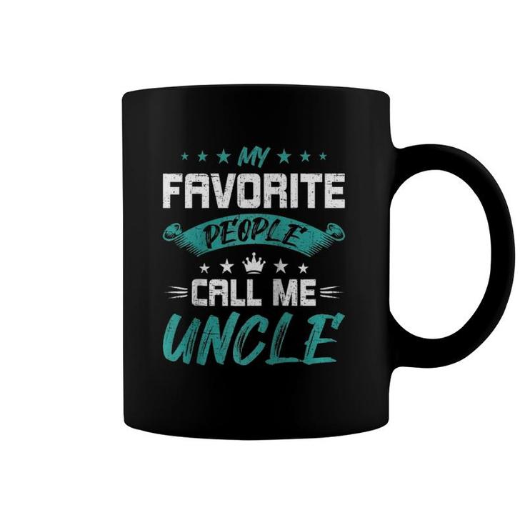 My Favorite People Call Me Uncle Uncle Raglan Baseball Tee Coffee Mug