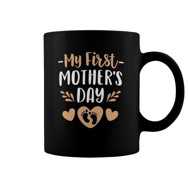 My First Mother's Day  Outfit Pregnancy Announcement Coffee Mug