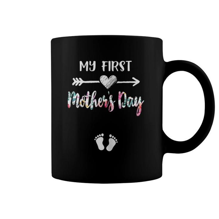 My First Mothers Day Pregnancy Announcemen Mom Coffee Mug