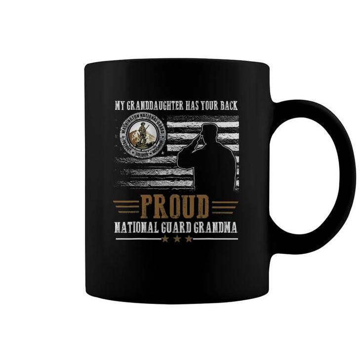 My Granddaughter Has Your Back Proud National Guard Grandma Coffee Mug