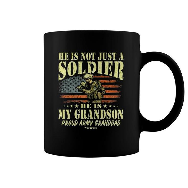 My Grandson Is A Solider - Proud Army Granddad Grandpa Gift Coffee Mug