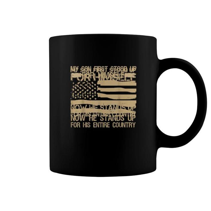 My Son Is A Soldier Hero Proud Father Army  Coffee Mug