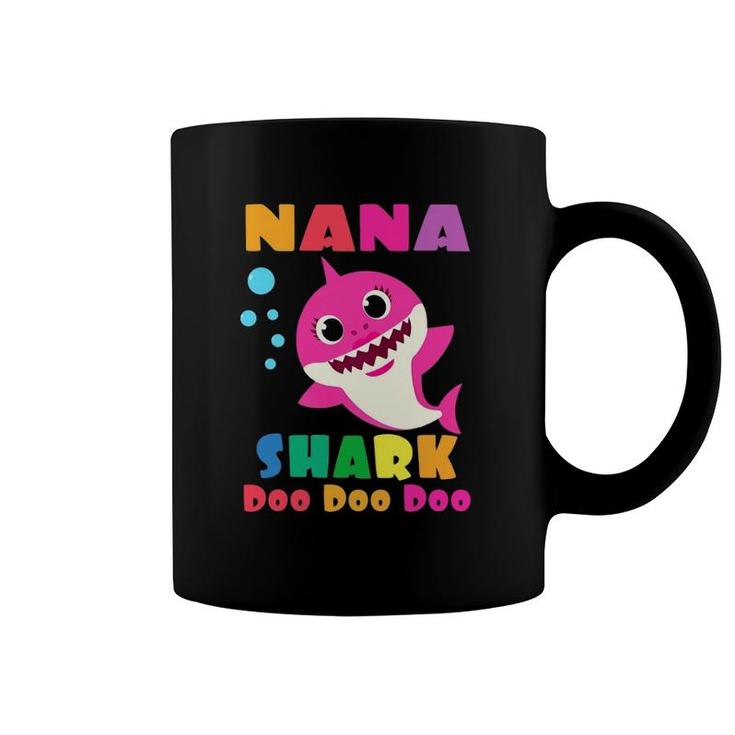 Nana Shark Funny Mother's Day Gift For Womens Mom Coffee Mug