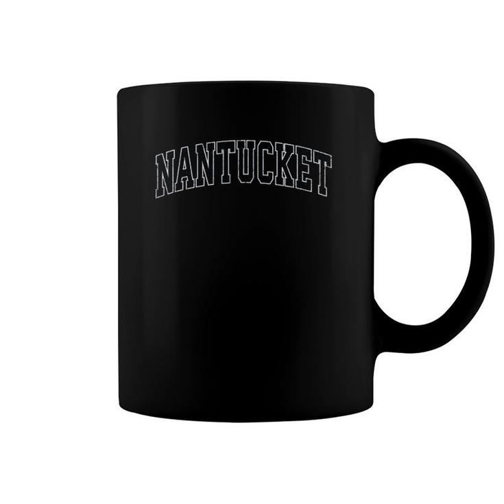 Nantucket Massachusetts Ma Vintage Sports Design Navy Design Coffee Mug