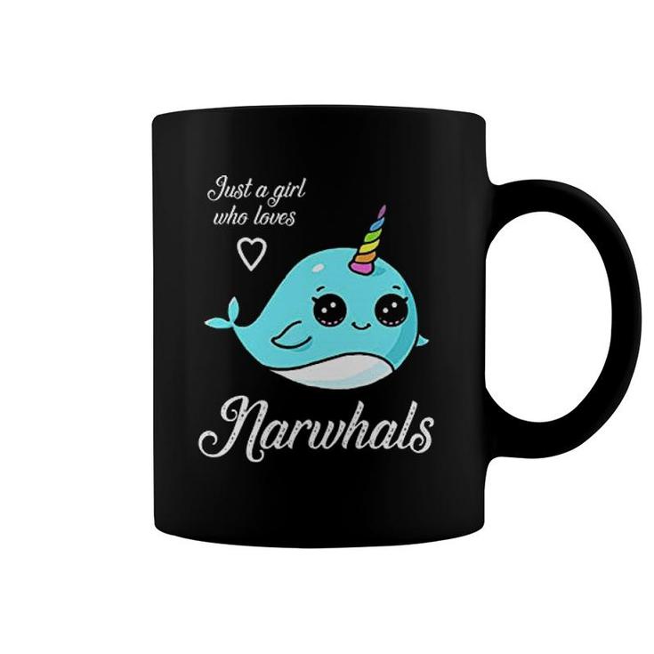 Narwhal Just A Girl Who Loves Narwhals Coffee Mug