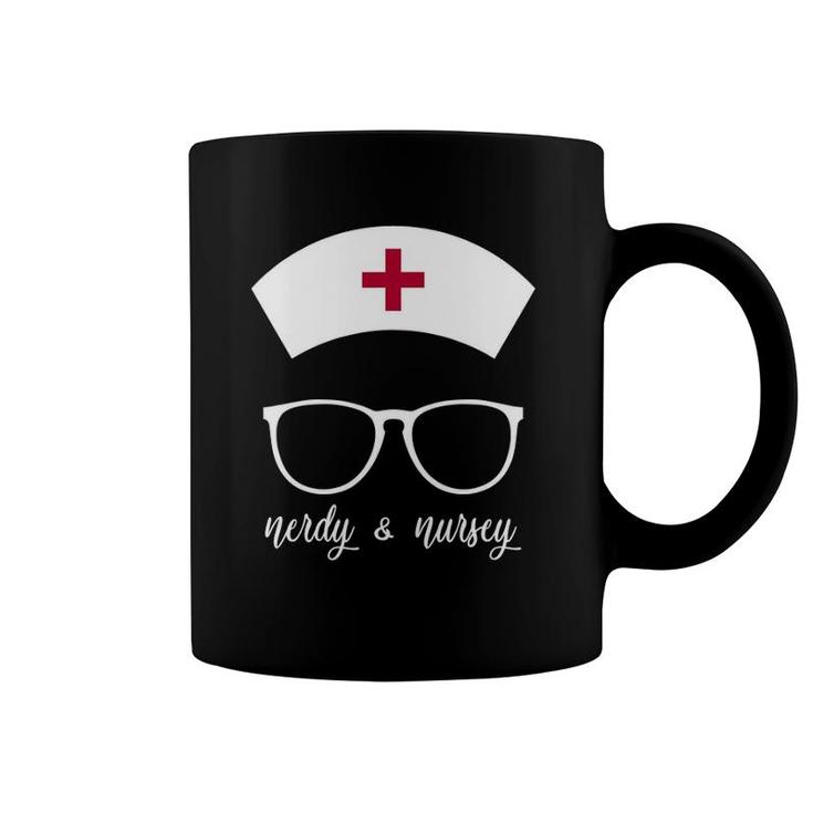 Nerdy & Nursey - For Gamer Geek Healthcare Workers Coffee Mug
