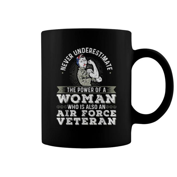 Never Underestimate A Air Force Veteran Soldier  Coffee Mug