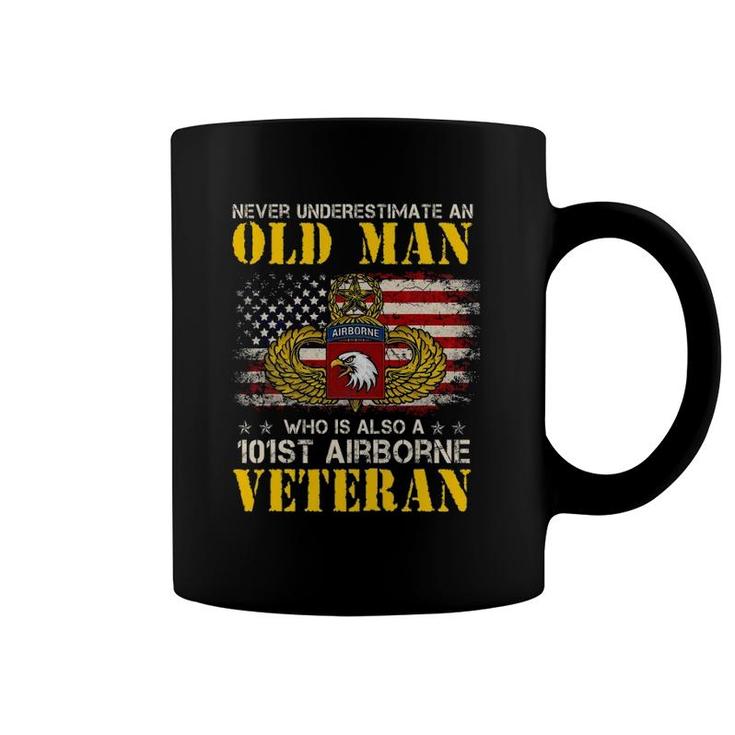 Never Underestimate An Old Man 101St Airborne Veteran Coffee Mug