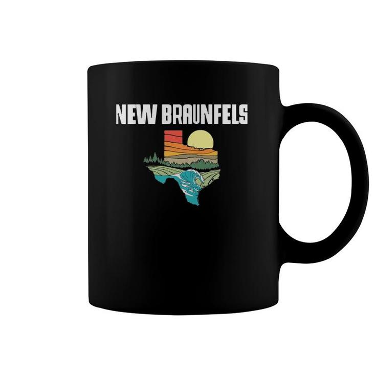 New Braunfels Texas Outdoors Vintage Nature Retro Graphic Coffee Mug