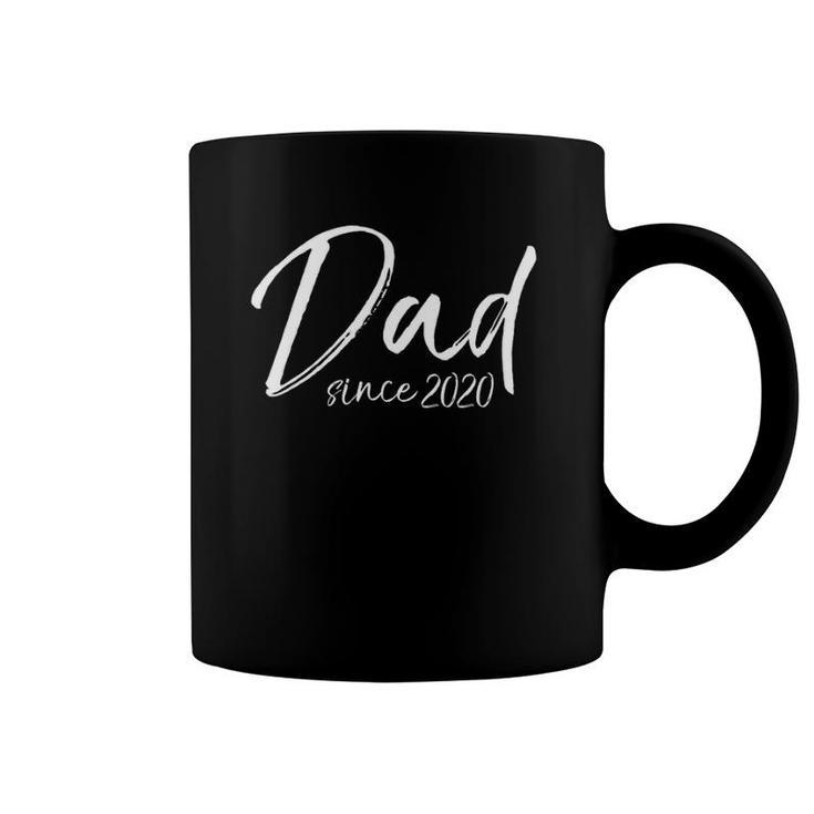 New Father Gift For Husband From Wife Dad Since 2020 Ver2 Coffee Mug