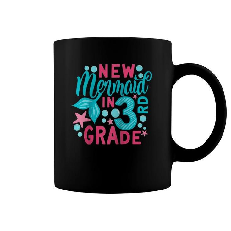 New Mermaid In 3Rd Grade Back To School Gift Third Grader Raglan Baseball Tee Coffee Mug