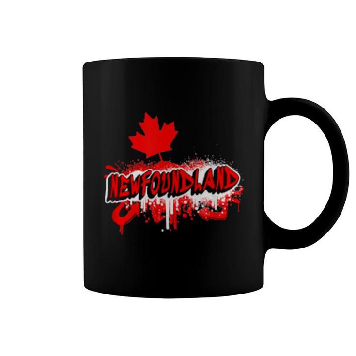 Newfoundland Canada Maple Leaf Flags  Coffee Mug