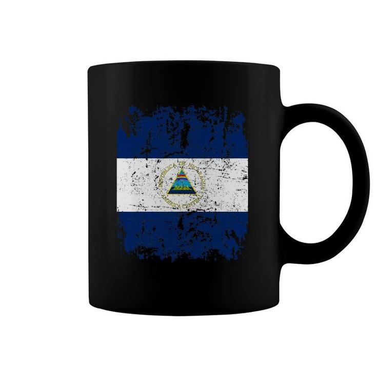 Nicaragua Flag Vintage Men Women Kids Nicaragua Coffee Mug