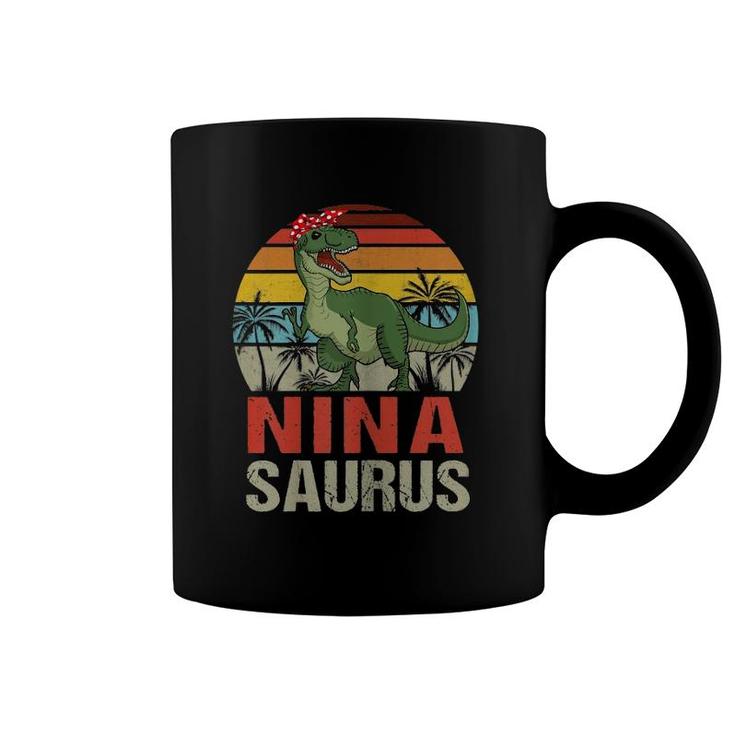 Ninasaurusrex Dinosaur Funny Nina Saurus Mother's Day Coffee Mug