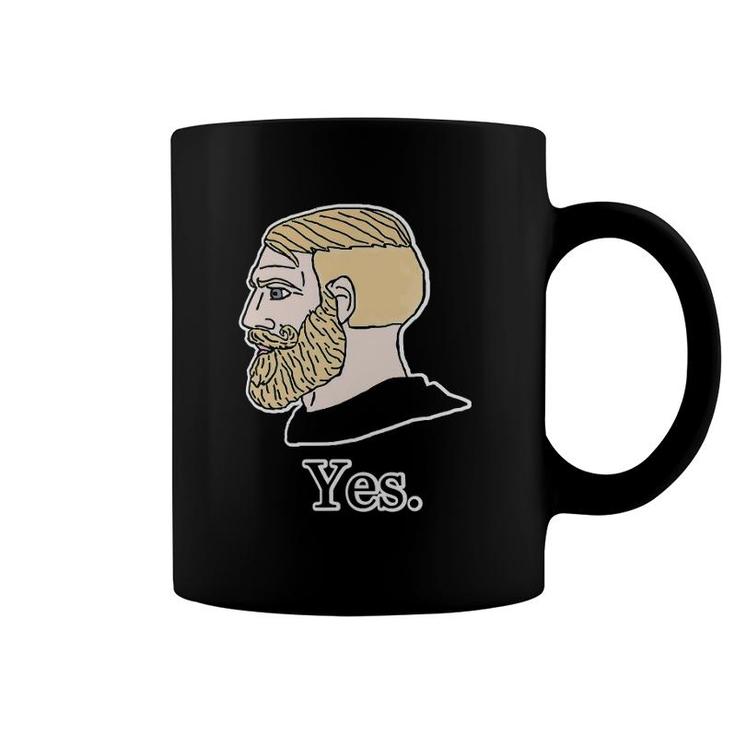 Nordic Gamer Yes Chad Wojak Meme Games Funny Coffee Mug