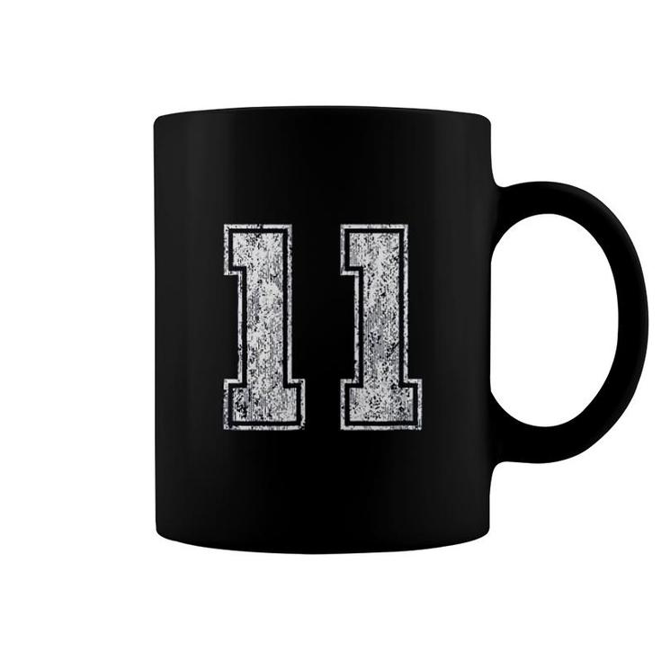 Number 11 Vintage Eleven Coffee Mug