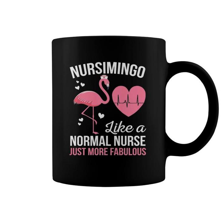 Nursimingo Pink Flamingo Funny Nurse Coffee Mug