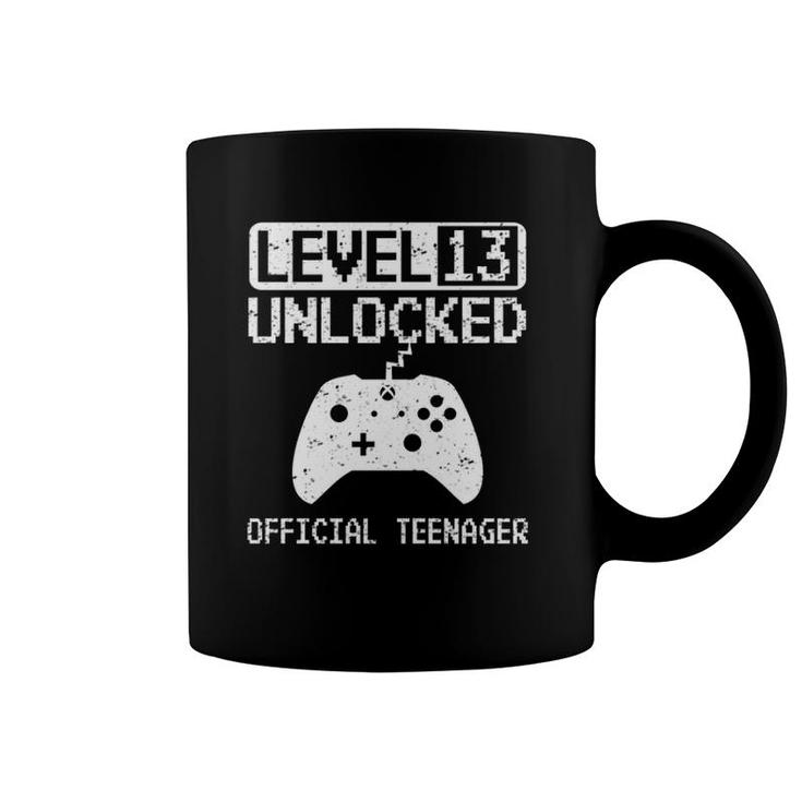 Official Teenager 13Th Birthday Gift Level 13 Unlocked  Coffee Mug