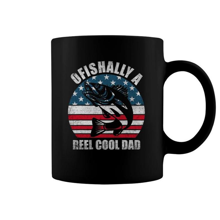 Ofishally A Reel Cool Dad Funny Fishing Lover For Men Women Pop culture  Coffee Mug