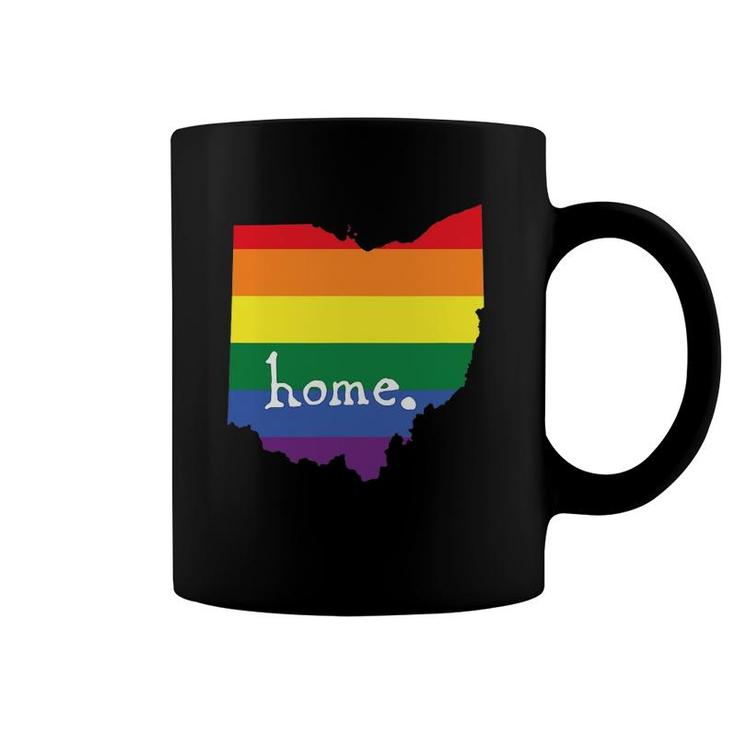 Ohio Gay Pride Tee  - Lgbt Rainbow Home State Coffee Mug