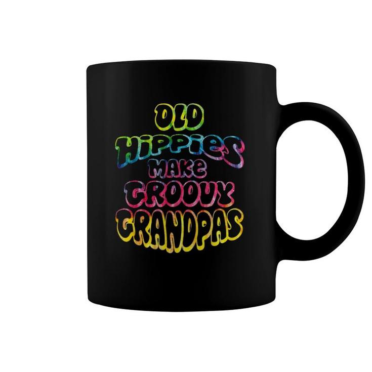 Old Hippies Make Groovy Grandpas Grandparents Day Coffee Mug