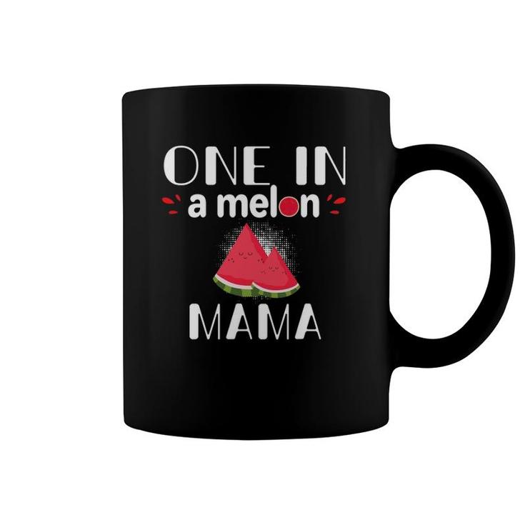 One In A Melon Mama Funny Watermelon Family Matching Gift Coffee Mug