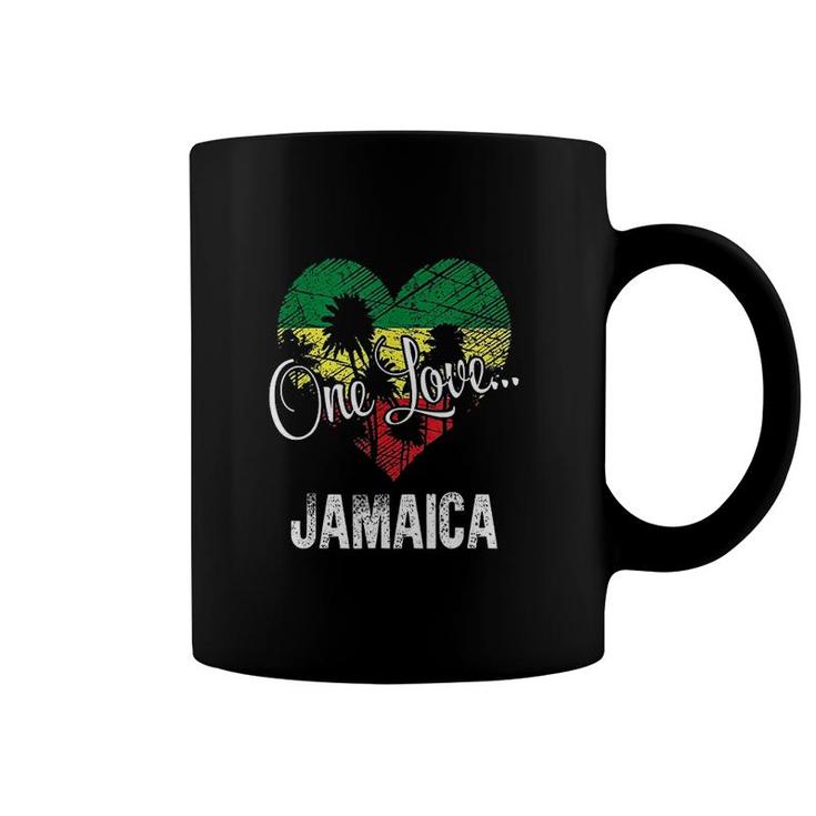 One Love Jamaica Caribbean Vacation Coffee Mug