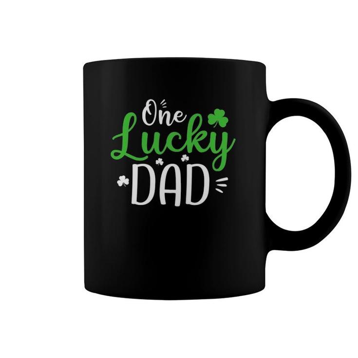One Lucky Dad , St Patrick's Day Funny Daddy Gifts Coffee Mug