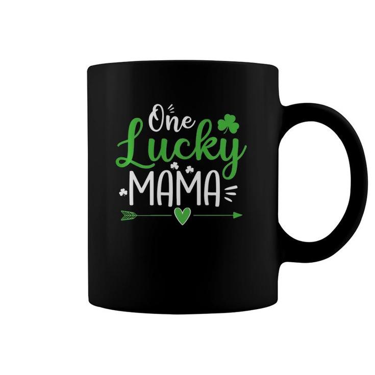 One Lucky Mama  St Patrick's Day Funny Mom Gift  Coffee Mug
