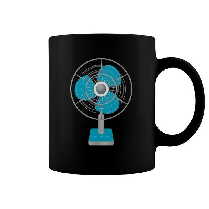 Oscillating Fan Hot Weather Coffee Mug