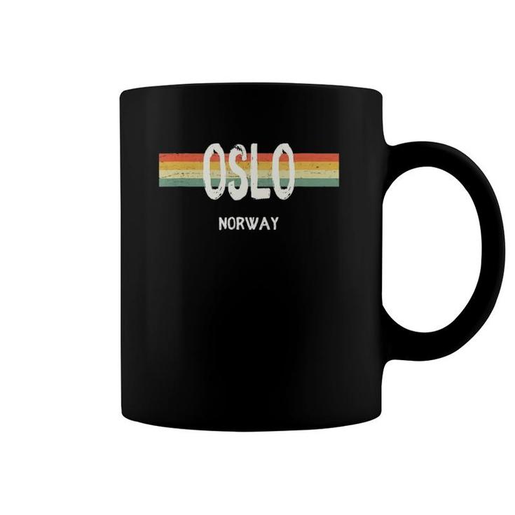 Oslo Norway Vintage Retro 1980S Style Coffee Mug